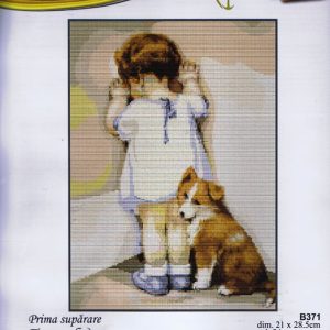 LUCA BORDUURPAKKET , MEISJE met  HOND  371