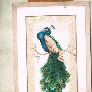 LANARTE GROOT ZELDZAAM BORDUURPAKKET, PEACOCK , PAUW 34963