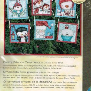 AANBIEDING DIMENSIONS BORDUURPAKKET, FROSTY FRIENDS ORNAMENTS