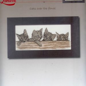 LANARTE BORDUURPAKKET, 4 CATS OVER THE FENCE 35130 op=op