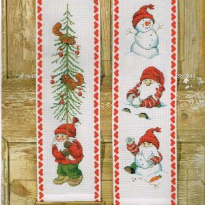 PERMIN BORDUURPAKKET, ELFJE MET KERSTBOOM 9648