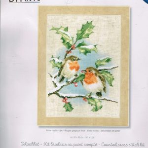 VERVACO BORDUURPAKKET, WINTER ROODBORSTJES 739