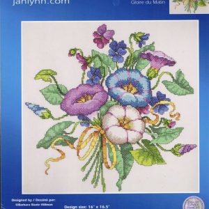 JANLYNN GROOT VOORBEDRUKT BORDUURPAKKET, MORNING GLORIES