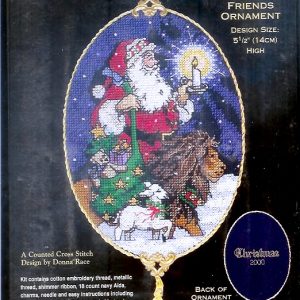 DIMENSIONS BIJZONDER BORDUURPAKKET, SANTA WITH FRIENDS ORNAMENT