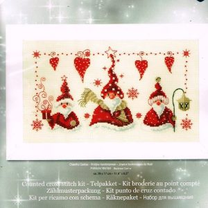 VERVACO BORDUURPAKKET, VROLIJKE KERSTMANNEN 065