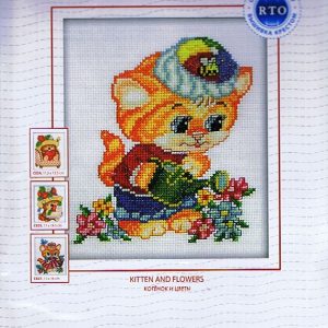 RTO BORDUURPAKKET , KITTEN AND FLOWERS 026