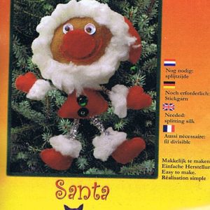 DE WITTE ENGEL BORDUUR- en VILTPAKKET, SANTA