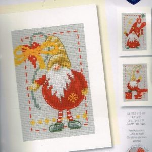 VERVACO BORDUURPAKKET, SET VAN 3 KERSTKAARTEN, KERSTKABOUTERS 078