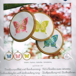 AANBIEDING VERVACO BORDUURPAKKET, SET VAN 3 PAKKETJES met VLINDERS 195