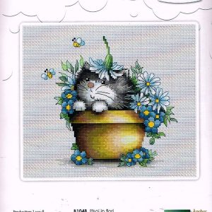 LUCA BORDUURPAKKET, POESJE IN BLOEMEN B 1048