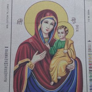 VOORBEDRUKT GROOT BIJZONDER BORDUURSTRAMIEN , MARIA met KIND 104