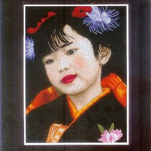 LANARTE BORDUURPAKKET, JAPANESE GIRL 21214