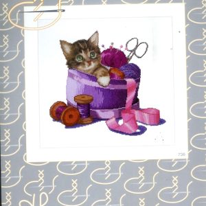 THEA GOUVERNEUR BORDUURPAKKET, SEWING BASKET KITTEN 736