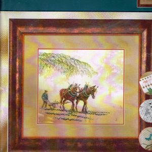 LANARTE ZELDZAAM BORDUURPAKKET, PLOUGHING HORSES 34750