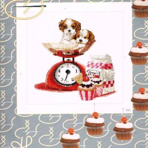 THEA GOUVERNEUR BORDUURPAKKET, CUPCAKE PUPPY 741