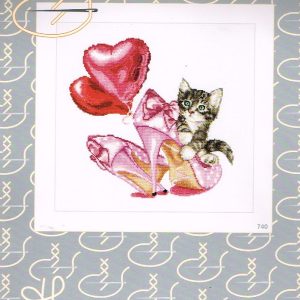 THEA GOUVERNEUR BORDUURPAKKET, VALENTINE's  KITTEN  740