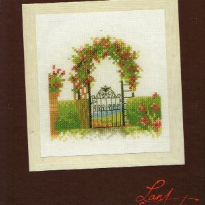 LANARTE BORDUURPAKKET, GARDENFENCE WITH FLOWERS 522
