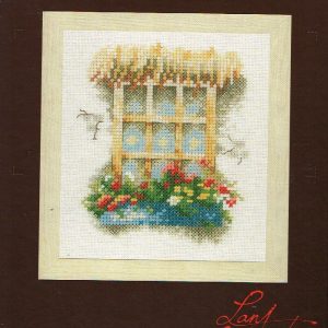 LANARTE BORDUURPAKKET, WINDOW WITH FLOWERS  524