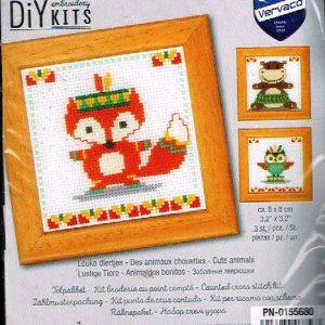 VERVACO BORDUURPAKKET, SET VAN 3 PAKKETJES LEUKE DIERTJES 680