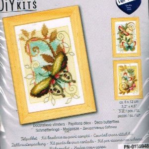 VERVACO BORDUURPAKKET, SET VAN 3 PAKKETJES DECORATIEVE VLINDERS 948