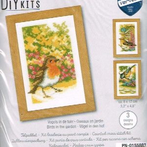 VERVACO BORDUURPAKKET, SET VAN 3 PAKKETJES VOGELS IN DE TUIN  883