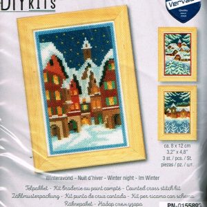 VERVACO BORDUURPAKKET, SET VAN 3 PAKKETJES WINTERLANDSCHAPPEN  893