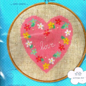 VERVACO BORDUURPAKKET, ROZE HART , LOVE