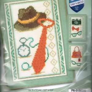 VERVACO BORDUURPAKKET, SET VAN 3 PAKKETJES VINTAGE ACCESSOIRES