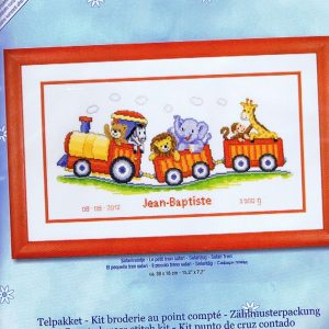 VERVACO BORDUURPAKKET GEBOORTE, SAFARITREINTJE