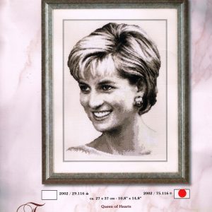 VERVACO BORDUURPAKKET, QUEEN OF HEARTS ,DIANA