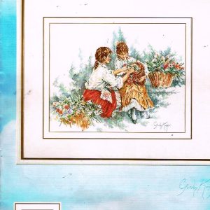 LANARTE ZELDZAAM GROOT BORDUURPAKKET, MEISJES MET BLOEMENMANDEN  33871