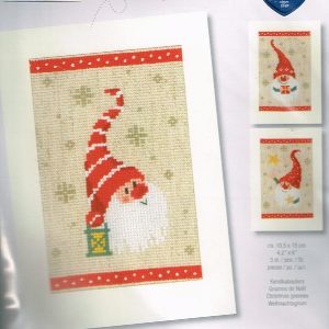 VERVACO BORDUURPAKKET, SET VAN 3 KERSTKAARTEN, KERSTKABOUTERS 428
