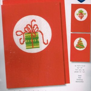 VERVACO BORDUURPAKKET, SET VAN 3 KERSTKAARTEN, KERST 622