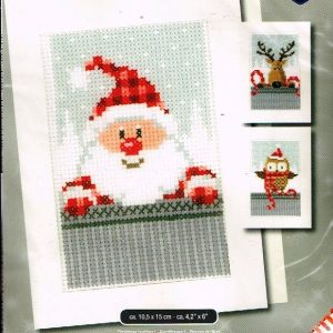 VERVACO BORDUURPAKKET, SET VAN 3 KERSTKAARTEN, KERSTFIGUREN 384
