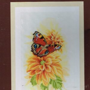 AANBIEDING LANARTE BORDUURPAKKET ,FLUTTERING PEACOCK BUTTERFLY 0194926