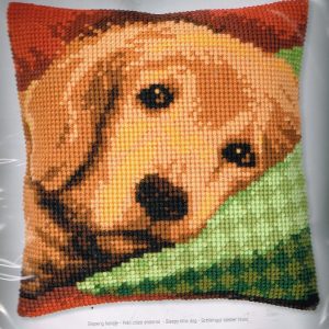 VERVACO BORDUURPAKKET KUSSEN, SLAPERIG HONDJE 268