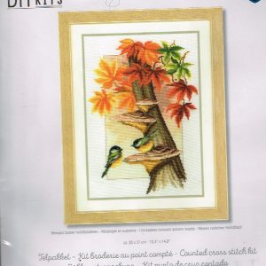 VERVACO BORDUURPAKKET, MEESJES TUSSEN HERFSTBLADEREN 566
