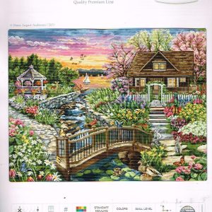 AANBIEDING LUCA GROOT BORDUURPAKKET, SPRING BLOOMS ON THE LAKE B 2379