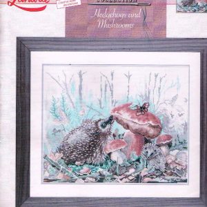 LANARTE ZELDZAAM BORDUURPAKKET, HEDGEHOGS and MUSHROOMS ,EGELTJES 34823