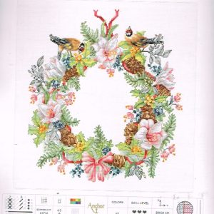 AANBIEDING LUCA BORDUURPAKKET , KRANS MET VOGELS 2401