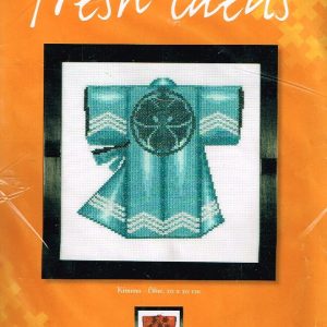 LANARTE BORDUURPAKKET, KIMONO BLAUW 11107 A