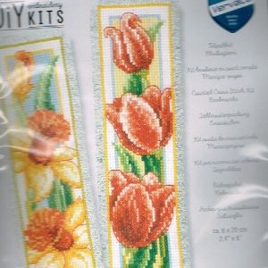VERVACO BORDUURPAKKET, SET VAN 2 BOEKENLEGGERS , TULPEN en NARCISSEN 467
