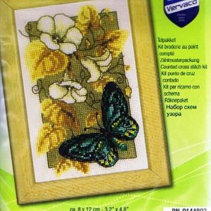 AANBIEDING VERVACO BORDUURPAKKET, VLINDERS EN BLOEMEN 144802