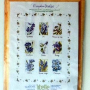 LIBELLE / MARJOLEIN BASTIN BORDUURPAKKET, BLAUWE BLOEMEN EN LIJST
