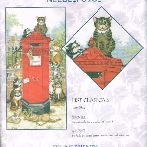 NEEDLEPOISE LEUK GROOT BORDUURPAKKET , FELINE FRIENDS