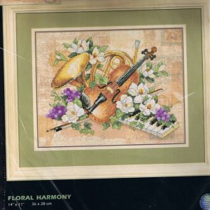 DIMENSIONS BIJZONDER VOORBEDRUKT BORDUURPAKKET, FLORAL HARMONY