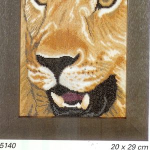 LANARTE BORDUURPAKKET, LION IN CLOSE UP  35140