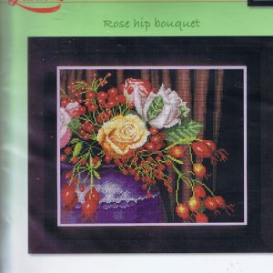 LANARTE BORDUURPAKKET, ROSE HIP BOUQUET 145756
