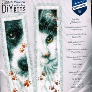 VERVACO BORDUURPAKKET, SET VAN 2 BOEKENLEGGERS ,HOND en POESJE 651