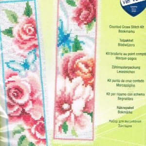 VERVACO BORDUURPAKKET, SET VAN 2 BOEKENLEGGERS ,BLOEMEN 899